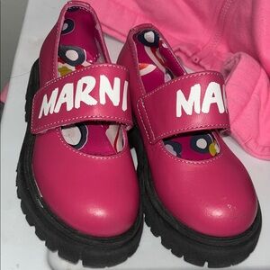 Marni Kids Fuchsia Dress Shoes